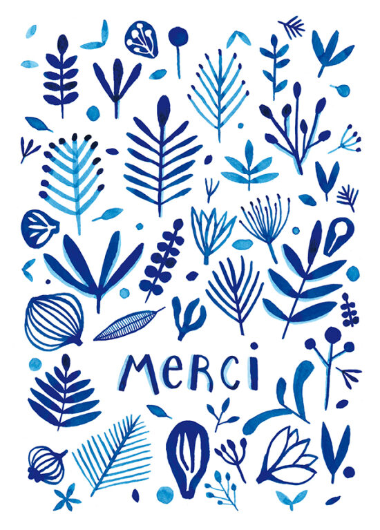 MERCi I Carte postale