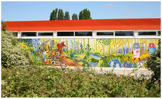 Fresque murale I Ville de Montbizot