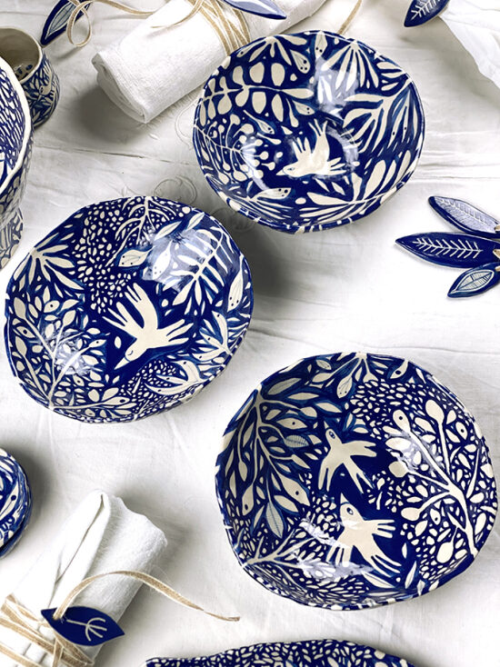 Céramique d'Art I Collection Le Jardin Bleu