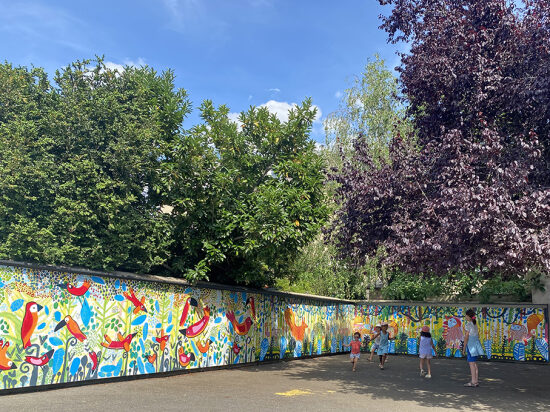 Fresque collaborative I Ecole St Pavin - Le Mans