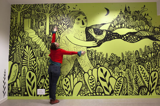 Fresque murale I Médiathèque Argentonnay - Bibliothèques AGGLO Bocage Bressuirais